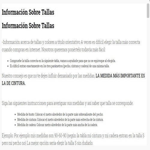 información