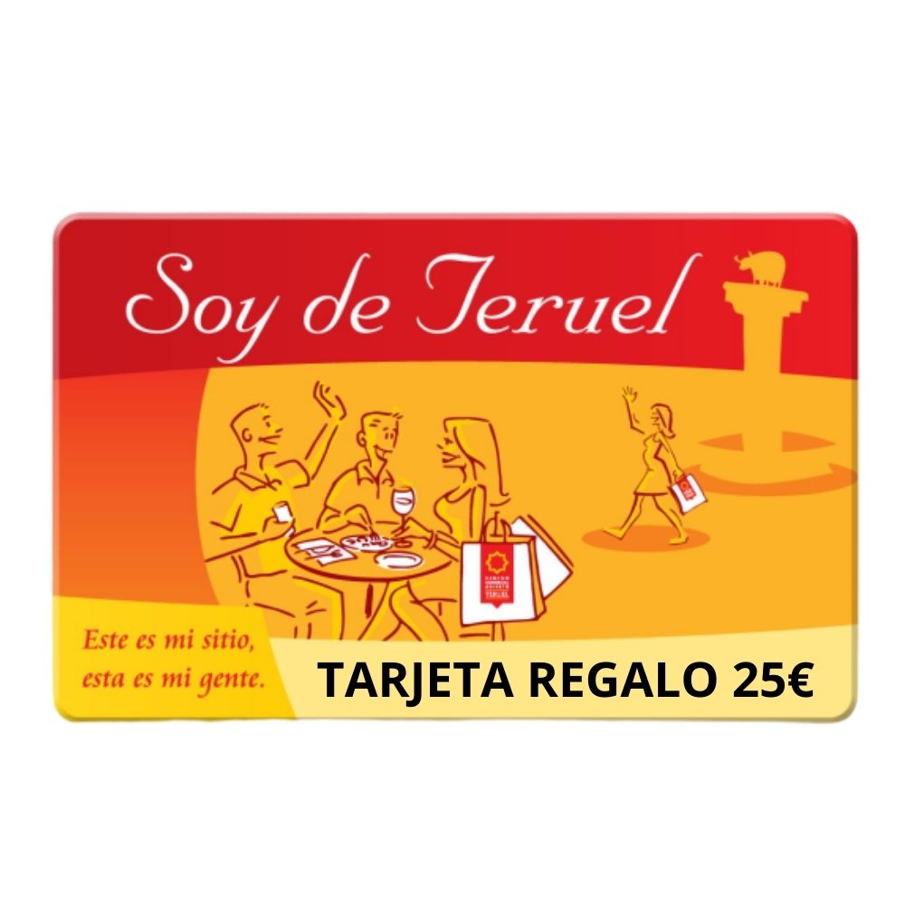 tarjeta regalo 25 euros soy de teruel