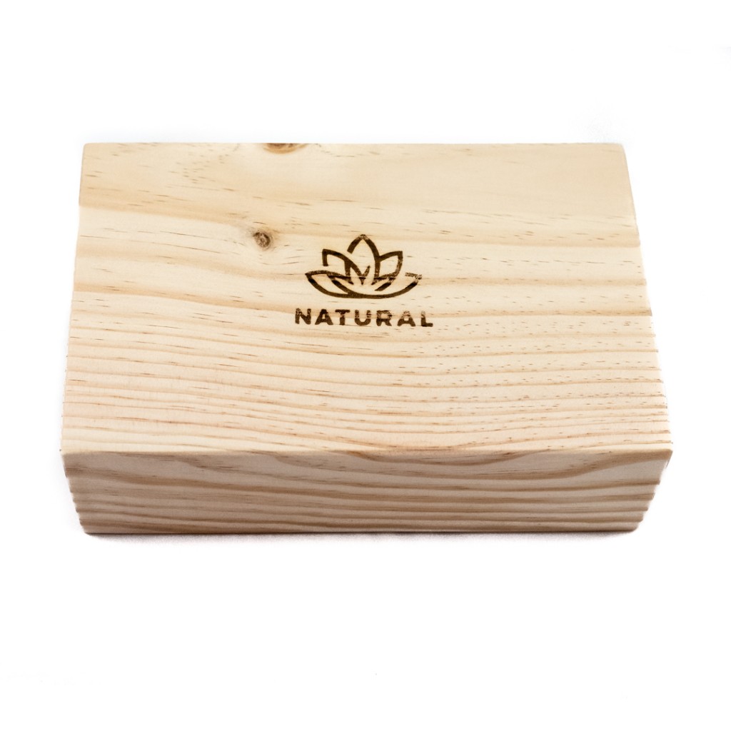 bloque yoga madera natural