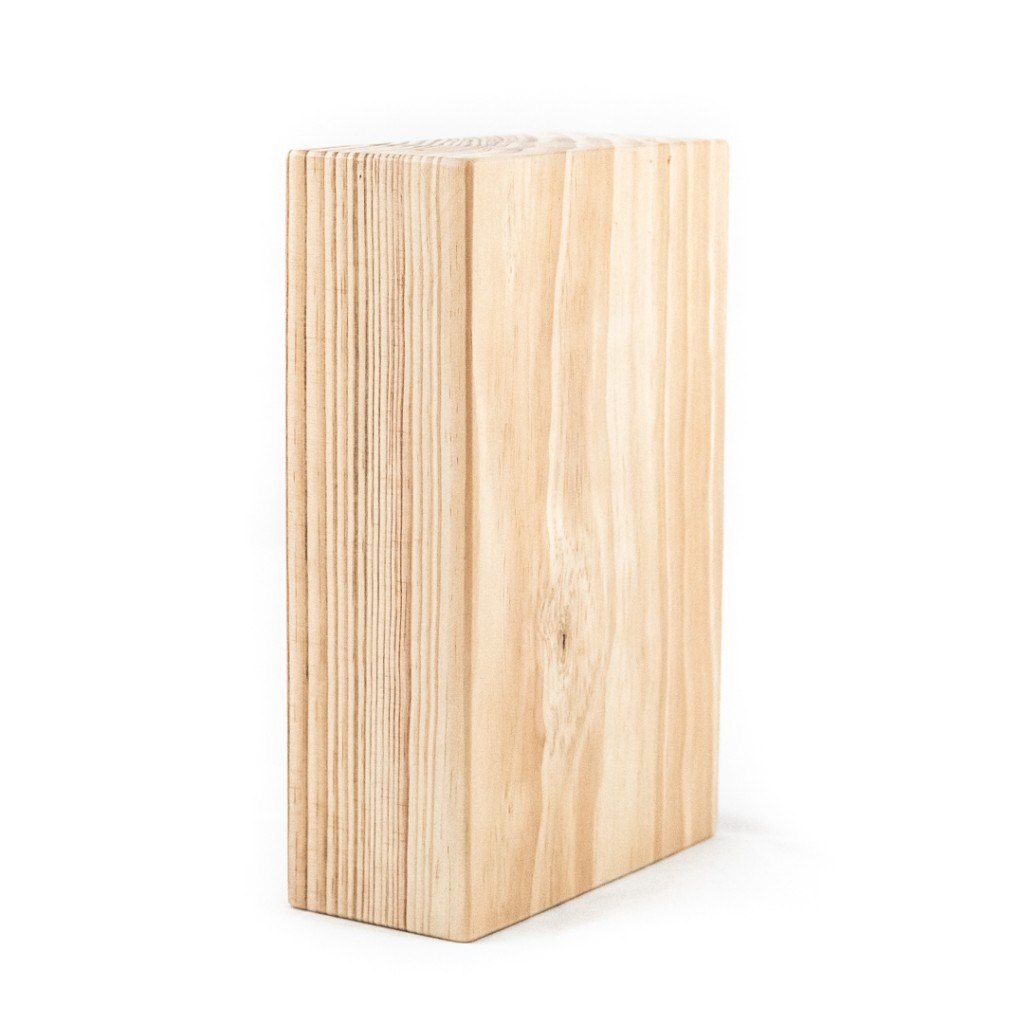 bloque de madera para yoga