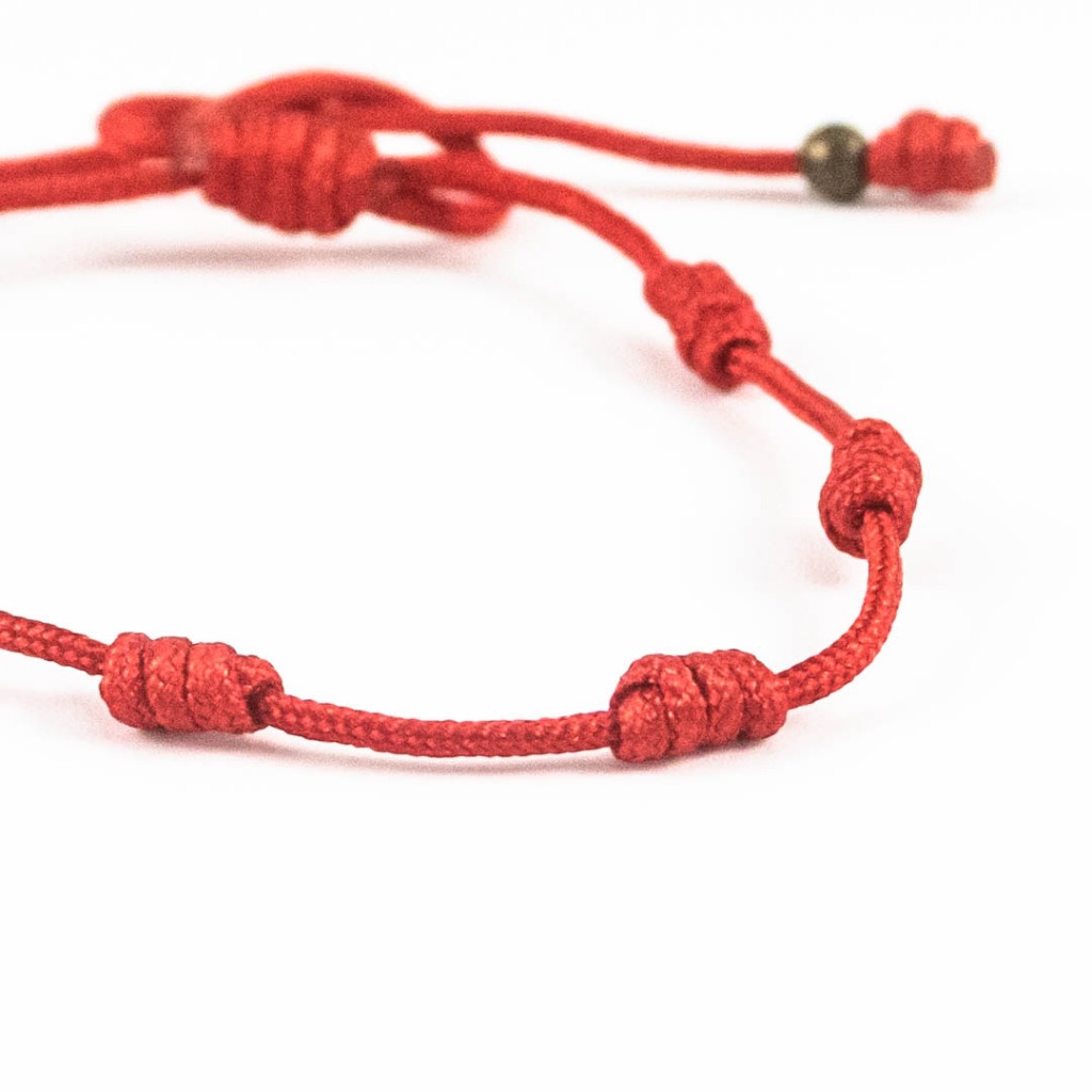 Pulsera Roja de los 7 Nudos| Protección Negativas | Ecodiverso