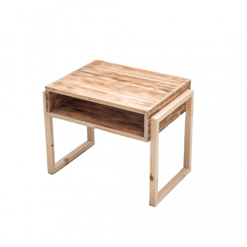 Mesa Auxiliar para Salón de Madera Natural