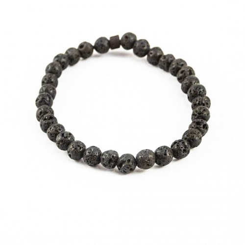 Pulsera color negro hombre