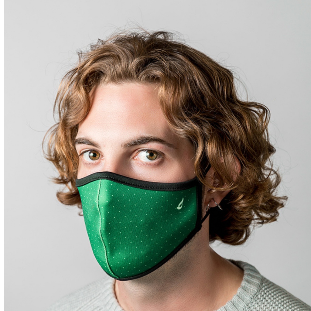 Mascarilla unisex ABBACINO puntos verde