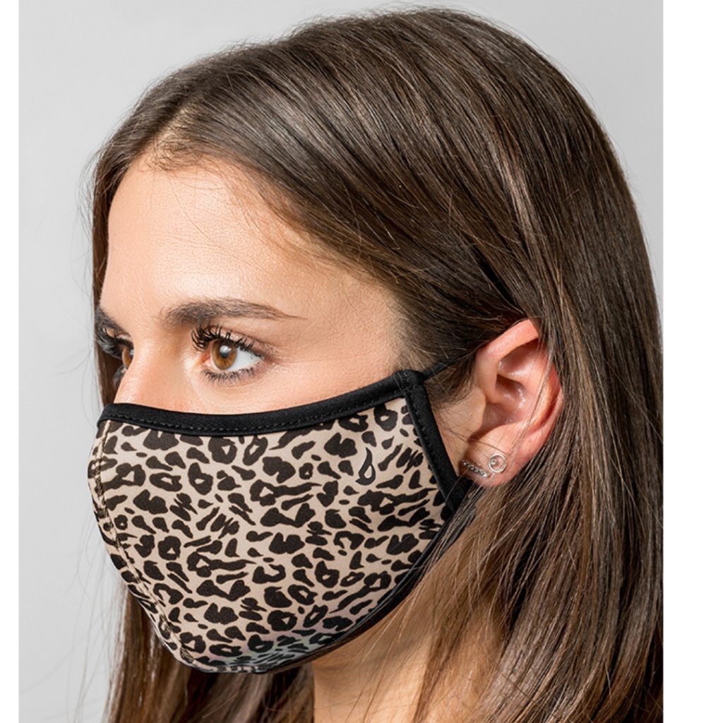 Mascarilla neopreno ABBACINO leopardo beige