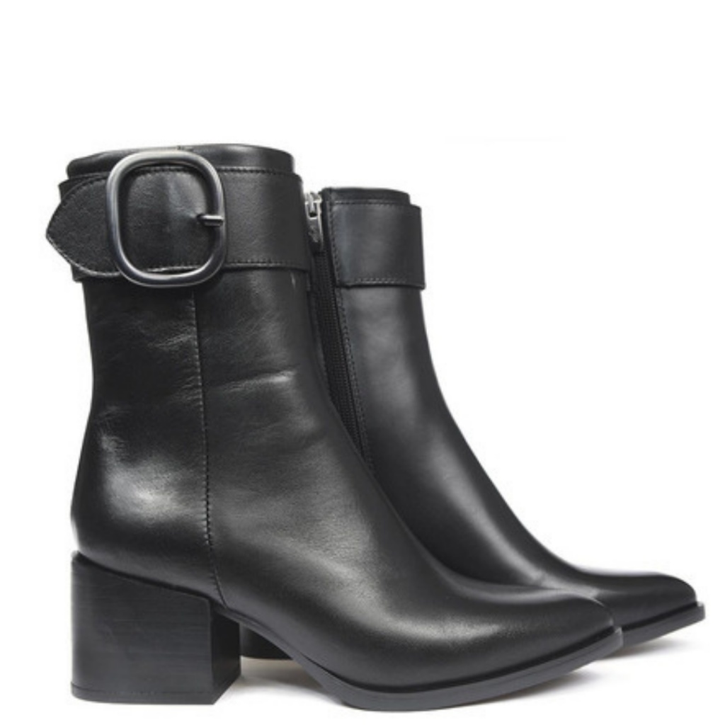Botín de mujer piel hebilla ALPE SHOES.