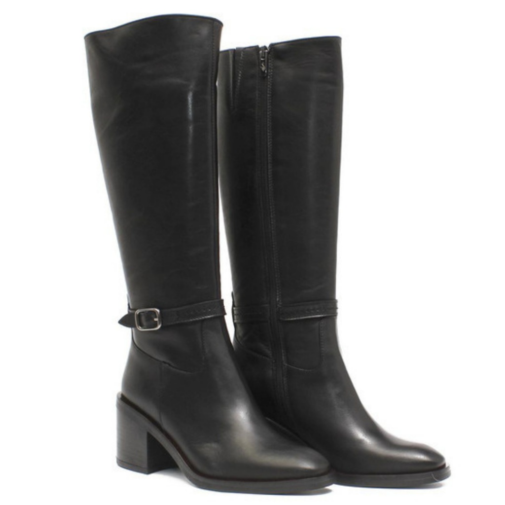 Bota de mujer alta Alpe Shoes negro