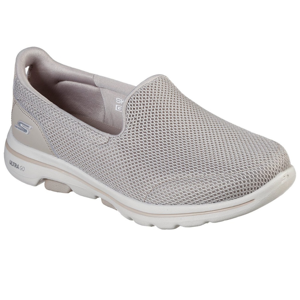 Zapatillas de mujer SKECHERS cordones en color beige. | Complementos Garza