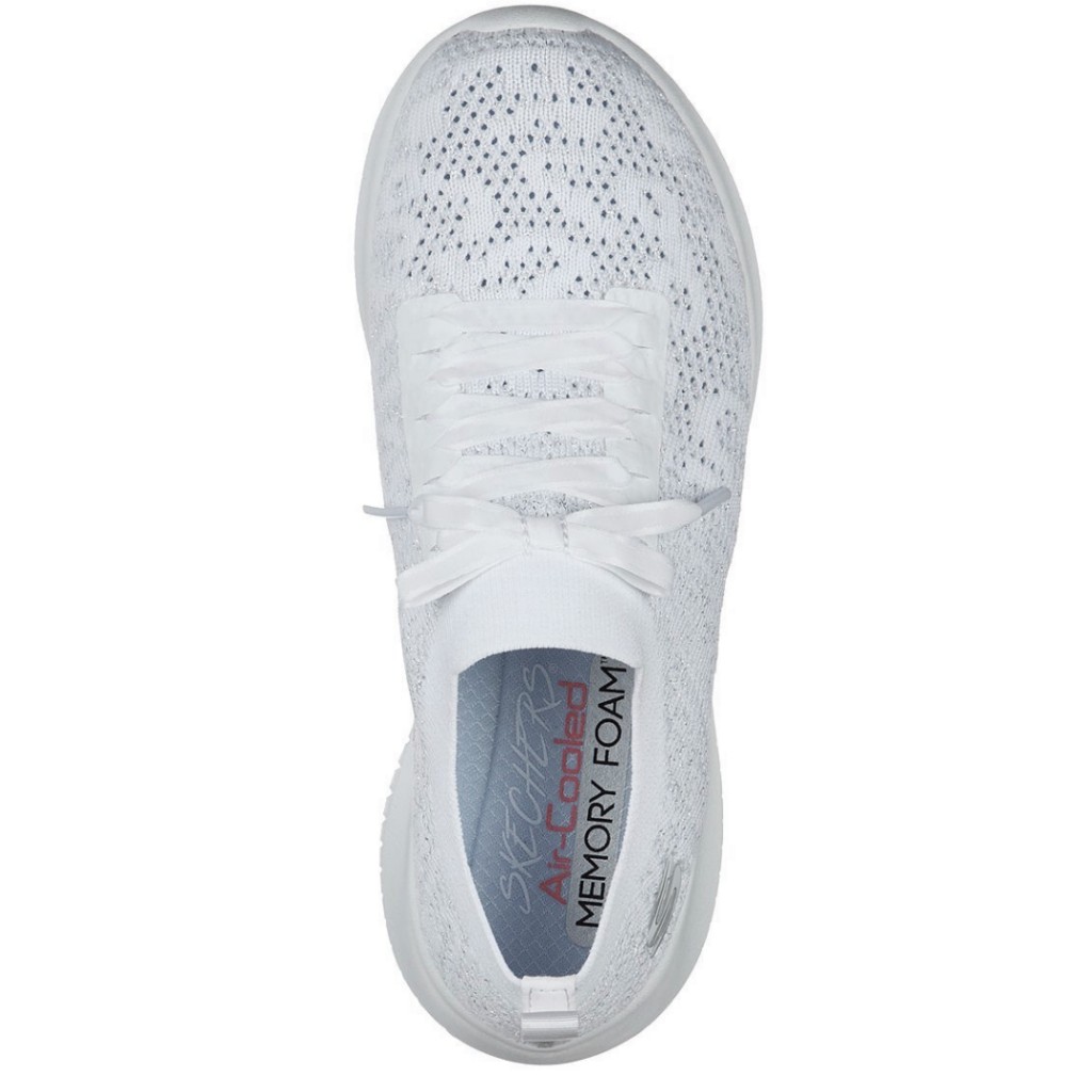 Deportiva Skechers blanca sin cordones