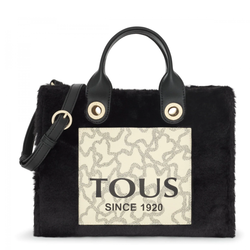 Bolso shopping TOUS de colección Icon pelo negro | Complementos Garza