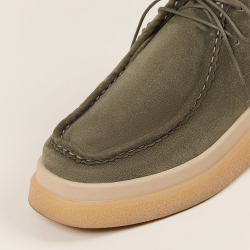 Botín mujer gaimo serraje verde