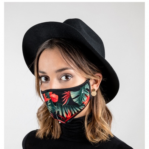 Mascarillas ABBACINO tropical negro