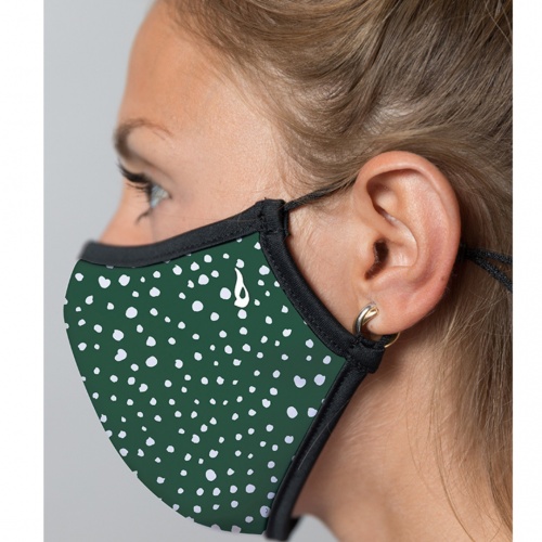 Mascarilla ABBACINO neopreno topos verde