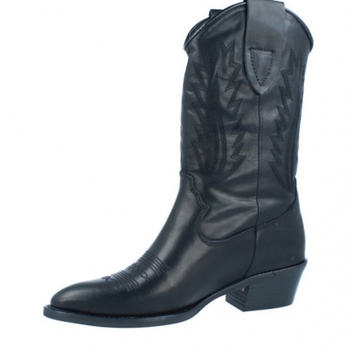 Botín campero mujer piel negra ALPE SHOES