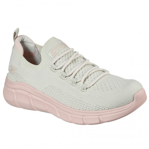 Deportiva de mujer SKECHERS Sport B Flex color beig y rosa