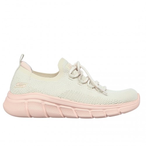 Deportiva de mujer SKECHERS Sport B Flex color beig y rosa