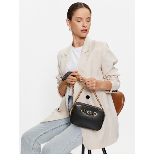 Bolso bandolera cadena guess negro