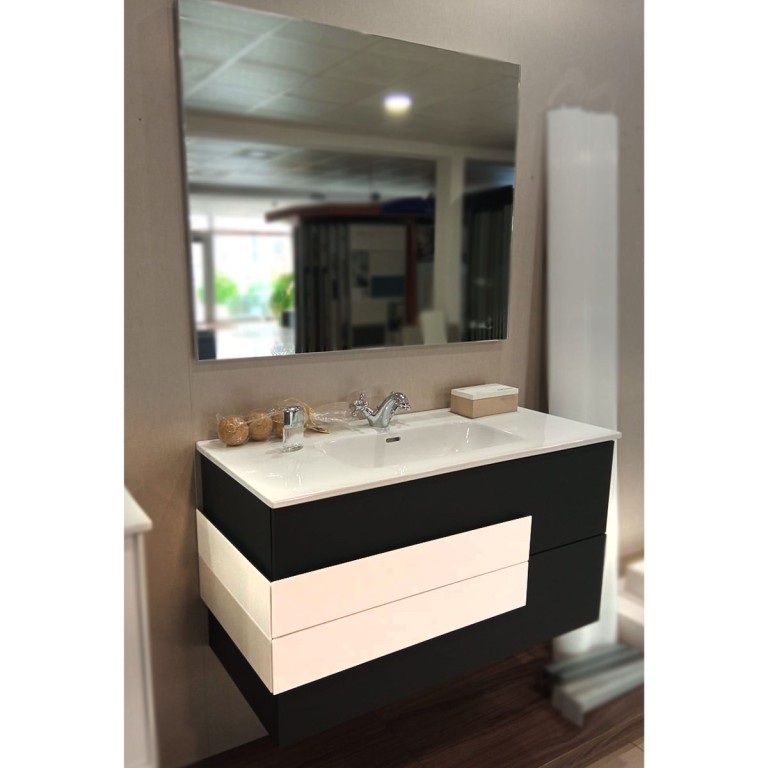 Cronos 1000 Conjunto mueble baño gris