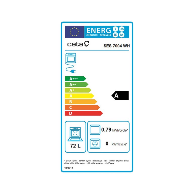 Etiqueta energética SES 7004 WH