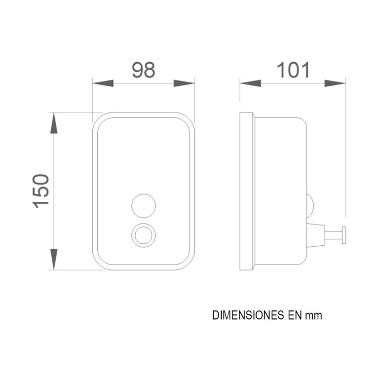 Dispensador jabón Inox 03001.06.S
