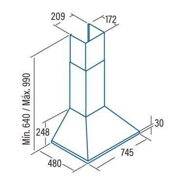 Medidas campana Omega 7500 X