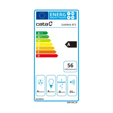 Etiqueta energética campana Gamma 600