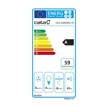 Etiqueta energética Isla Gamma 900 X