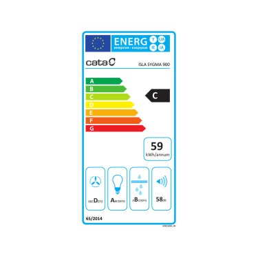 Etiqueta energetica Isla Sygma 900 X