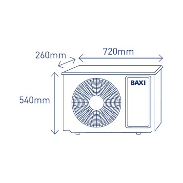 Plano unidad exterior Anori LSGT50-S