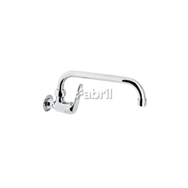 Grifo mural con tubo 24cm 1 agua cartucho 25