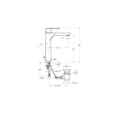 Grifo lavabo Ypsilon Plus 6410