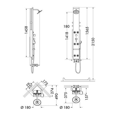 Medidas panel Pharo Lift