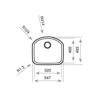 Medidas fregadero cocina Be 52.46 D