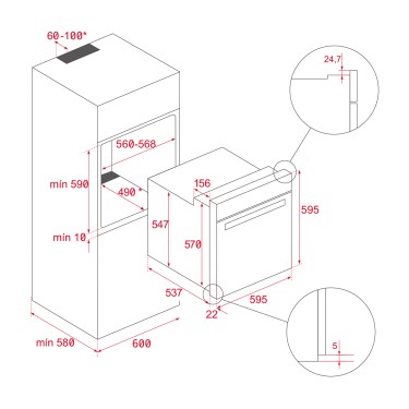 Horno HSB 620 P