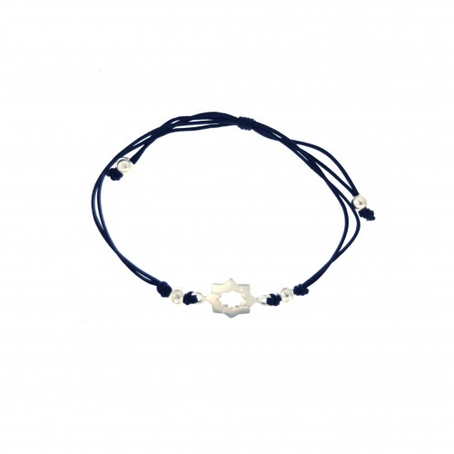 Pulsera estrella mudéjar cordón