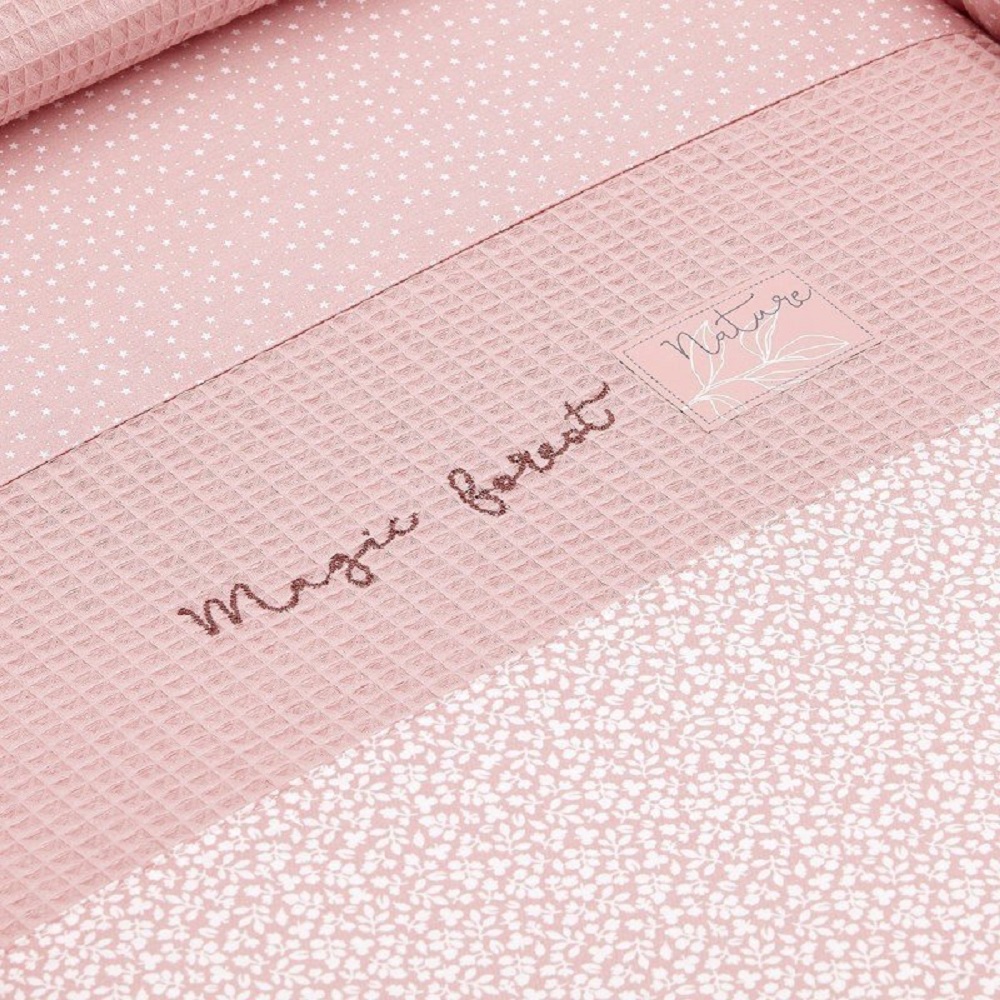 Minicuna tijera forest rosa Cambrass Detalle tejido