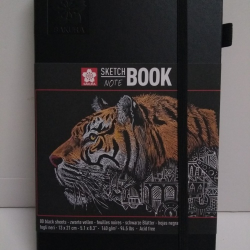 Sketch book hoja negra