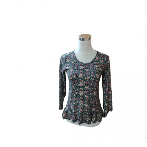 Camiseta estampado hojas