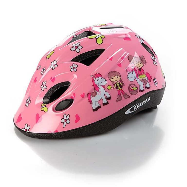 Casco bici infantil rosa.