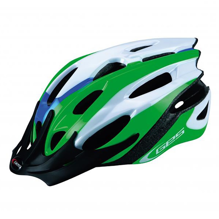 Casco bicicleta niño verde blanco y negro