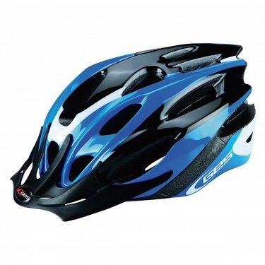 Casco bicicleta azul