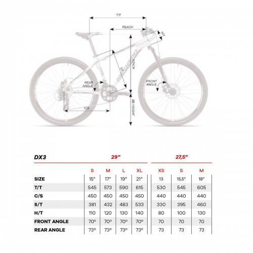 Medidas Bicicleta Megamo DX3 (21)