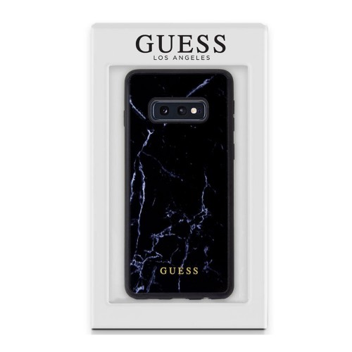 Galaxy S10e Licencia Guess Mármol Negro