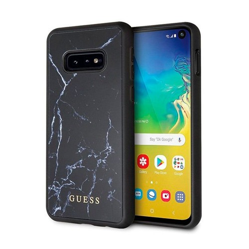 Galaxy S10e Licencia Guess Mármol Negro