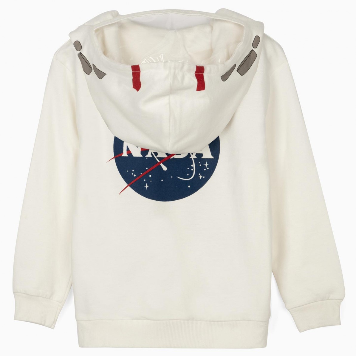 Sudadera de la NASA en color blanco y algodon Smile make the difference