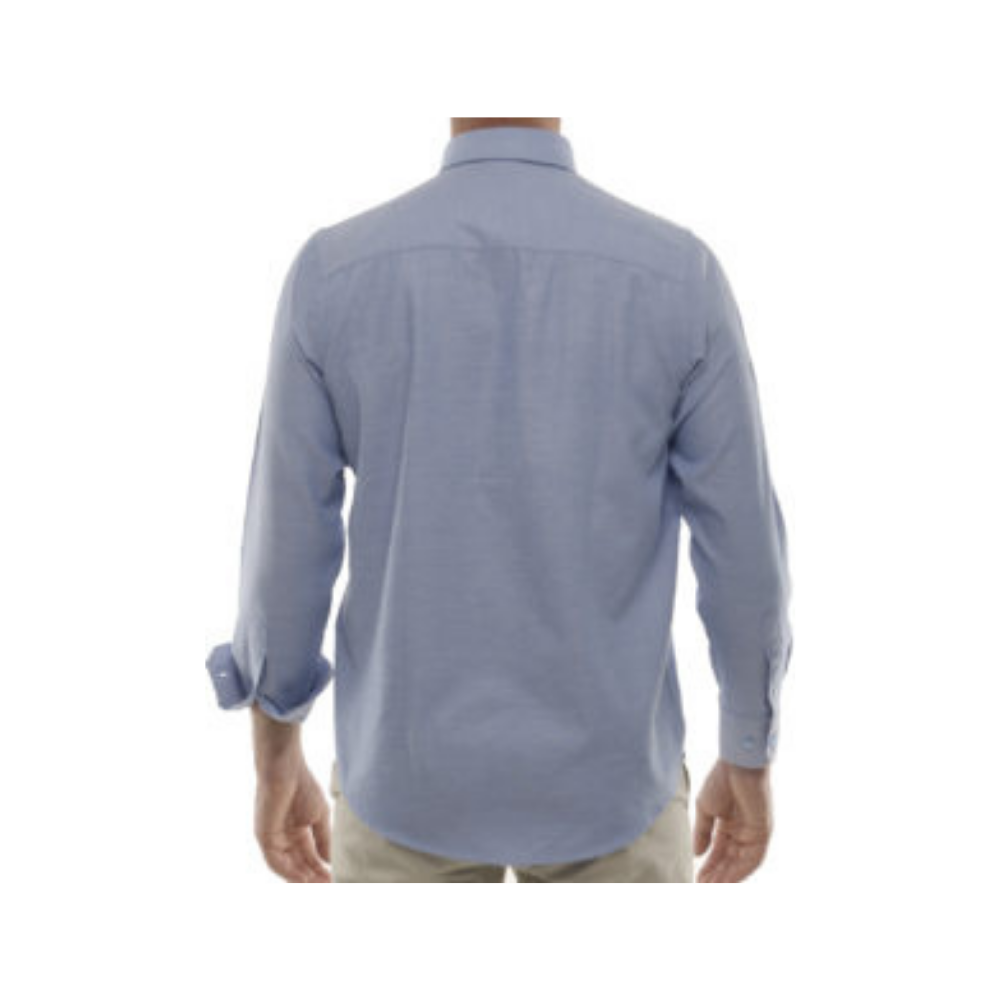 camisa azul Scott miller