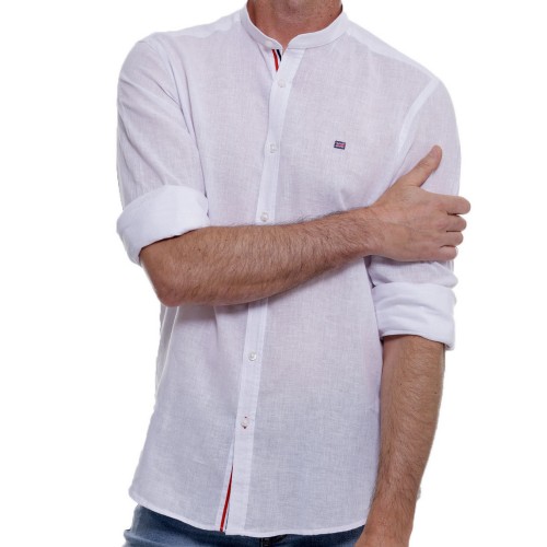 camisa lino delante