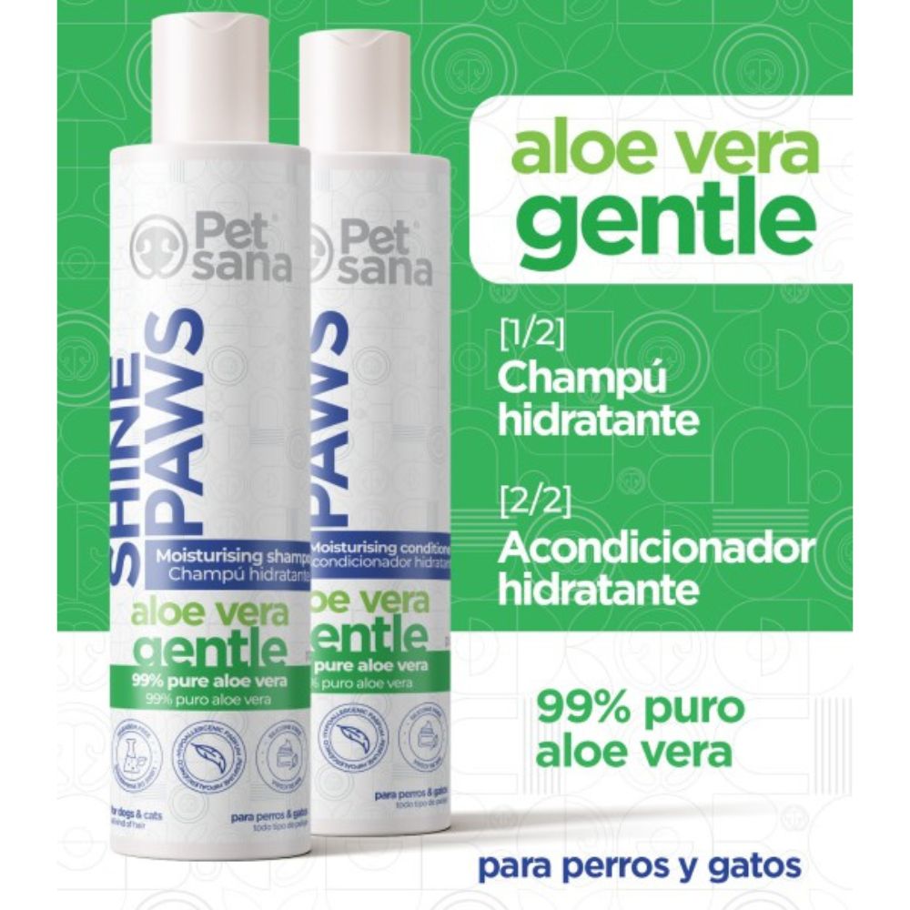 Shine Paws Aloe Vera acondicionador 300ml - PetSana para perros