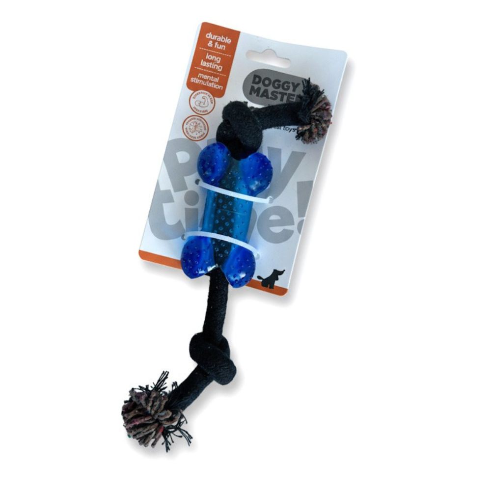 Doggy Masters Tirador de cuerda con hueso 25cm