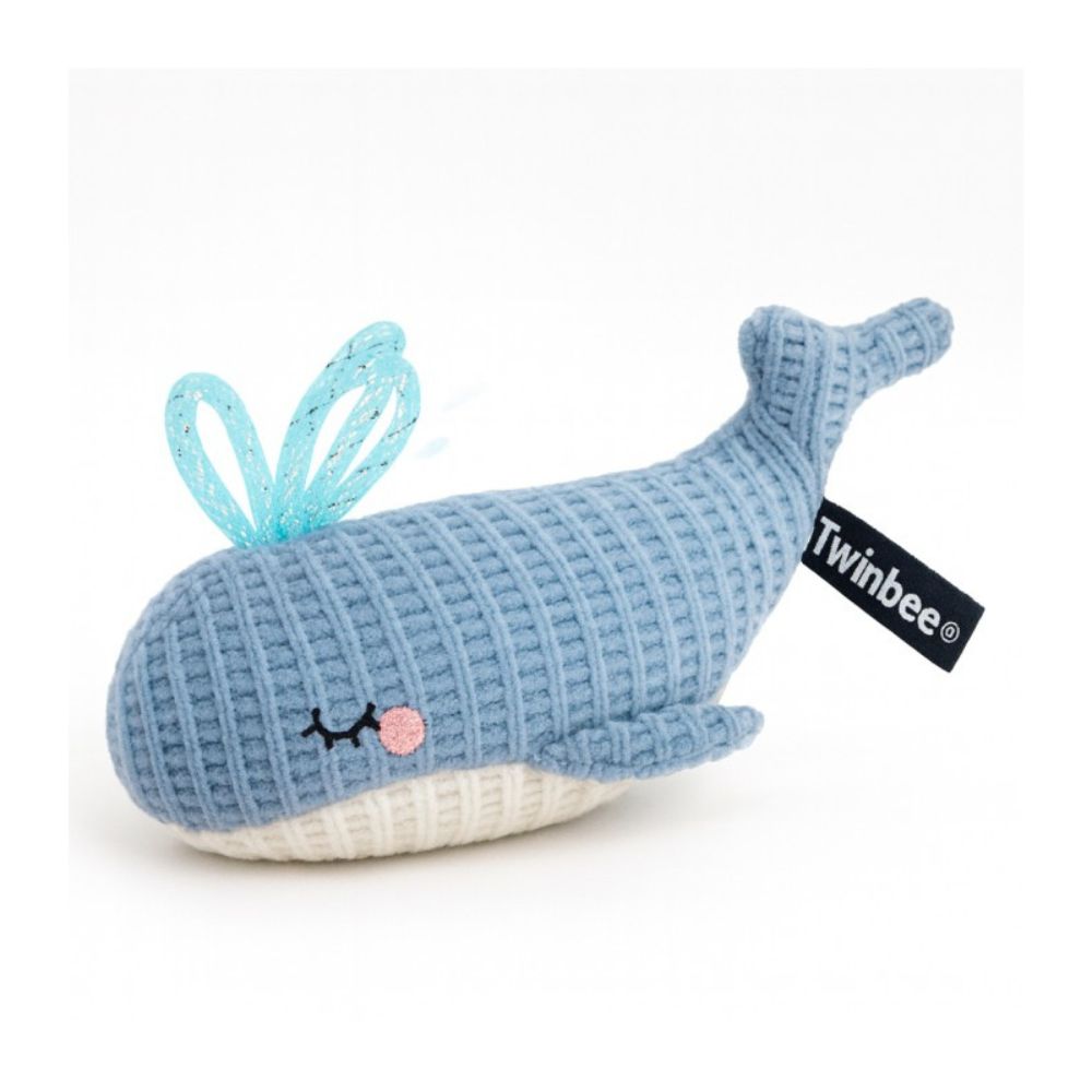 Twinbee Ballena con Ruedas para Gato con Catnip y Silvervine